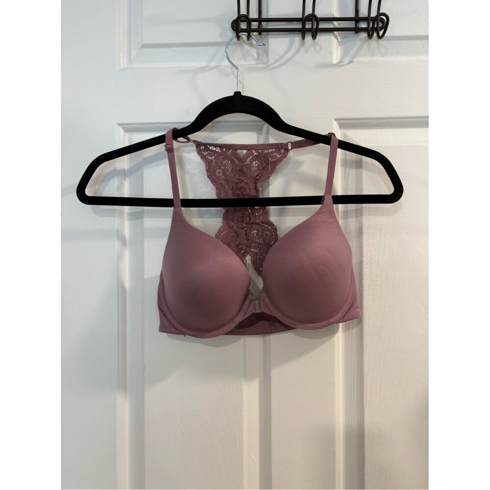 Victoria's Secret Body by Victoria Perfect shape Mauve Lace Racerback Bra